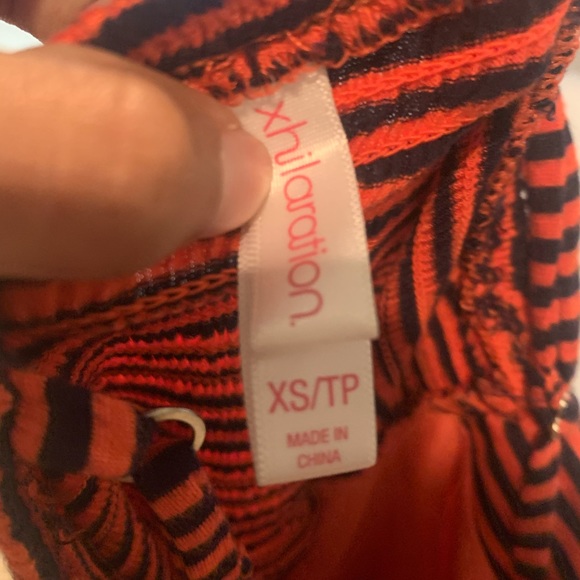 Orange and Black Striped Cotton Sundress - Picture 4 of 4